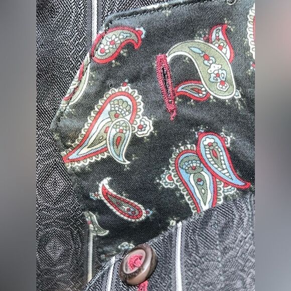 Bugatchi Uomo Mens Large Cotton Striped Long Sleeve Button Up Shirt - Picture 3 of 3